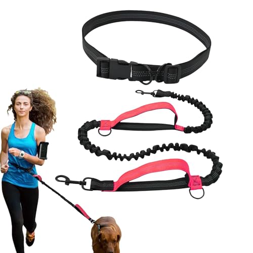 Laufseil für Hunde, freihändi, Gürtel, Laufseil für Hunde | Elastisches Zugseil für Hunde - Taillenseil für Hundespaziergänge, reflektierendes Taillengürtel-Trainingsseil für Hunde von Generisch