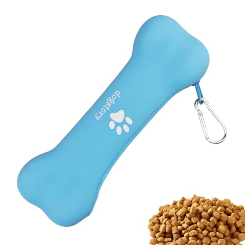 Leckerli-Tasche für Welpen, tragbare Hundesnack-Tasche – tragbare Leckerli-Tasche für Camping, Snack-Tasche mit Reißverschluss für Hundetraining von Generisch