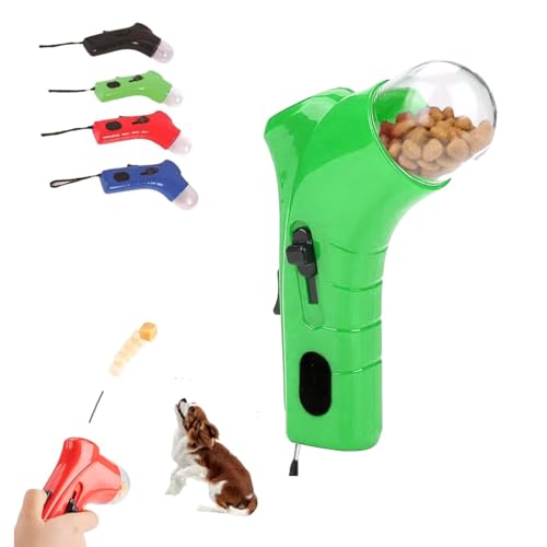 Leckerli Werfer für Haustiere, Katzen Leckerli Spielzeug, Snack Slinger Treat Launchers for Cat Dog, handgehaltener Futterspender, Snack Slinger für Hunde und Katzen für das Trainingstraining von Generisch