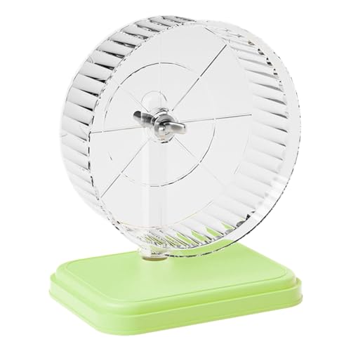 Leiser Spinner Hamster – verstellbarer Ständer für Igel, Rennmäuse, Mäuse, leises Laufrad für Kleintiere, leises Laufrad, doppeltes Kugellager, Haustier, Kleintiere, Übung, Laufen für Hamster von Generisch