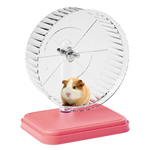 Leises Hamsterrad, leises Laufrad für kleine Tiere, leises Laufrad, doppeltes Kugellager, Haustier, Kleintiere, Laufspielzeug für Hamster von Generisch