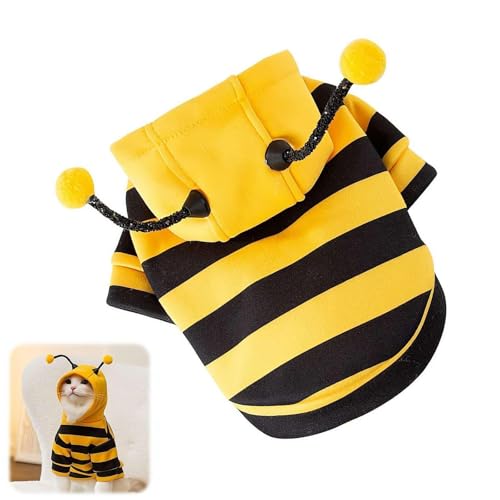 Little Bee U2B7 Haustierkostüm, Urlaub, Cosplay, Pullover, Hundezubehör, Kleidung, Kapuzenpullover, Herbst, Winter, Wärme, U2B7 von Generisch