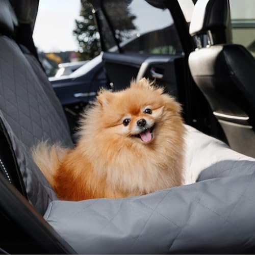 Hundedecke Auto Rückbank | 130 x 90 cm | Wasserdichter Autositz Hund und Rücksitzbank Schutz | Atmungsaktive Autoschondecke Hund aus Polyester | Kuschelige Auto Hundedecke | Für kleine und große Hunde von Generisch