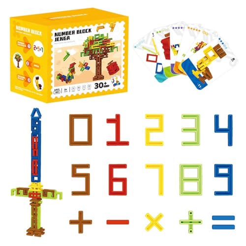 Math Learning Toys, Counting, Educational Stacking Toy, Fun Preschool Learning Activity, Interactive Math Accessories, Ideal for Kids, Home and Classroom Use von Generisch