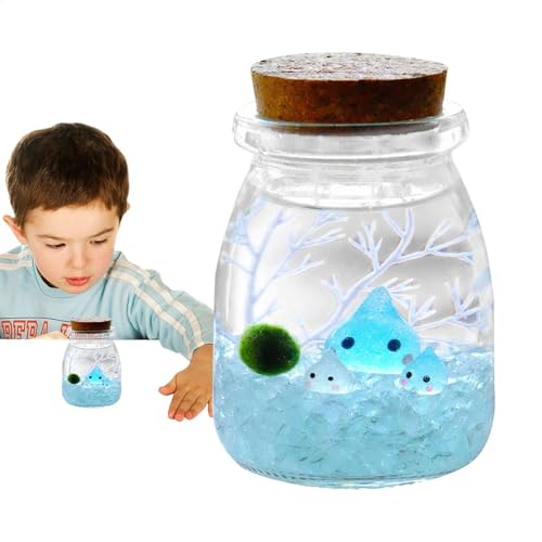 Mini-Landschaftsflasche, Mini-Landschaftsflasche aus ökologischem Glas | Öko-Flaschenglasornament mit Licht,Kreative Glasvasen als Mittelstücke für Terrarium-Miniaturen von Generisch