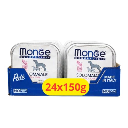 Monge Solo Schweinefleisch feuchte Pastete für erwachsene Hunde - 24 x 150 g von Generisch