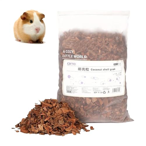 Natural Coco Hamster Bedding Pet - Coco Chip Small Animal Substrat | Natural Coco Chip Reptile Bedding for Hamster | Enclosure Habitat Decor for Hamster, Heat Dissipation and Terrarium Substrate von Generisch