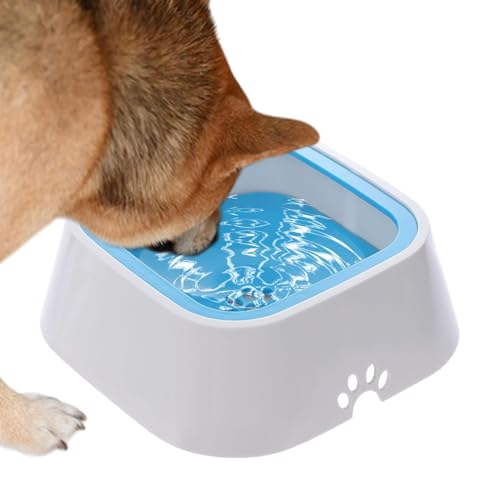 No Drip Dog Water Bowl - Slow Drinking Water Feeder, Floating Water Feeder Dog Drinking Dish, Large Capacity Dog Water Dish Pet Water Dispenser, Dog Drinking Dish Anti Slip Water Feeder for Dogs von Generisch