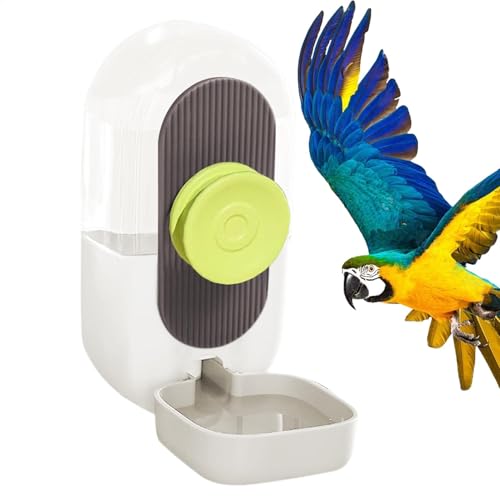 No mes Vogelfutterspender Wasserspender Set – Vogelfutterstation | Automatische Fütterung und Bewässerung | Klar Automatische Fütterung & Hydratation | Papageienfutterspender Käfig Zubehör für von Generisch