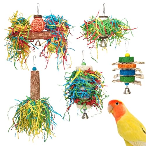 Nymphensittich Spielzeug, Bunte Futtersuche Und Zerreißspielzeuge Für Vögel, Knabberfestes Zerstörungssicheres Beschäftigungsspielzeug Mit Leckerlifunktion Für Wellensittiche Nymphensittiche Aras Conu Nymphensittich Spielzeug, Bunte Futtersuche Und Zerreißspielzeuge Für Vögel, Knabberfestes Zerstörungssicheres Beschäftigungsspielzeug Mit Leckerlifunktion Für Wellensittiche Nymphensittiche Aras Conu von Generisch