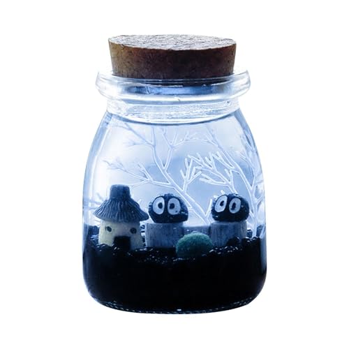 Ökologische Kultur Mini-Landschaft, Meereslandschaft-Flasche - Terrarienbehälter mit Licht,Kreative Glasvasen als Mittelstücke für Terrarium-Miniaturen von Generisch