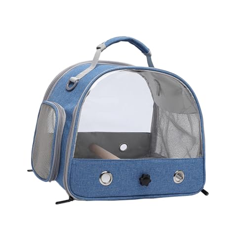 Oxford Cloth, Wood, PVC Bird Carrier Bag, Travel Bird Backpack Cage, Transparent Pet for Small Hamsters, Rabbits, Parrots, 11.81x9.45x10.24 Inches Breathable Travel for Pets von Generisch