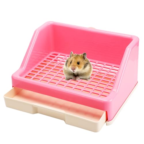 Pan | Box Töpfchentrainer Pfanne für kleine Bettwäsche – Kleintierbox Häschen Toilette Tablett, kleine Bettwäsche Box Haustier Pfanne für Chinchillas von Generisch