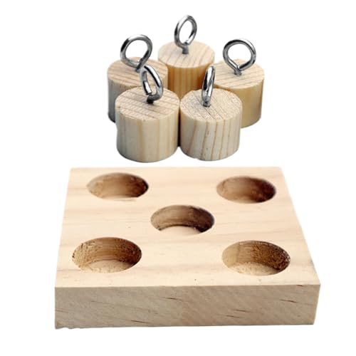 Papageienspielzeug | Holzsittich Peg Spielzeug – Stressabbau Spielwerkzeug für Lovebirds Wellensittiche, Vogel-Trainingsgerät Papageienspielzeug | Holzsittich Peg Spielzeug – Stressabbau Spielwerkzeug für Lovebirds Wellensittiche, Vogel-Trainingsgerät von Generisch