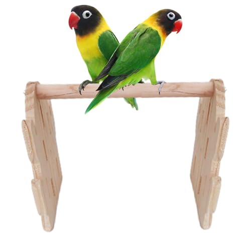 Papageienständer, Vogelständer | Sitzstangen für Vögel in Kaktusform - Zubehör für Sittichkäfige, Spielplatz für Stand, Spielzeug für Übungen, mit Vogelkäfig pe von Generisch