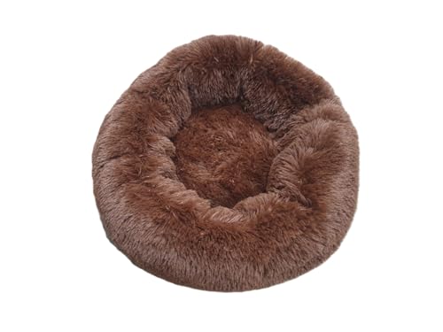 Pawbelo - kuscheliges Hundebett - weiches Katzenkörbchen - Flauschiges Hundesofa - Hundekissen - Kuschelbett - Hundekörbchen - flauschig - kuschelig weich (Braun, 50 cm) von Generisch