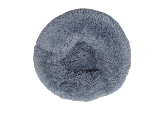 Pawbelo - kuscheliges Hundebett - weiches Katzenkörbchen - Flauschiges Hundesofa - Hundekissen - Kuschelbett - Hundekörbchen - flauschig - kuschelig weich (Dunkelgrau, 50 cm) von Generisch