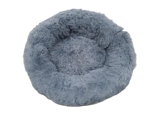 Pawbelo - kuscheliges Hundebett - weiches Katzenkörbchen - Flauschiges Hundesofa - Hundekissen - Kuschelbett - Hundekörbchen - flauschig - kuschelig weich (Dunkelgrau, 60 cm) von Generisch