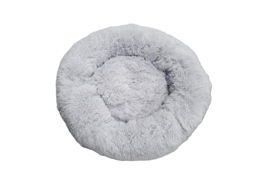 Pawbelo - kuscheliges Hundebett - weiches Katzenkörbchen - Flauschiges Hundesofa - Hundekissen - Kuschelbett - Hundekörbchen - flauschig - kuschelig weich (Hellgrau, 60 cm) von Generisch