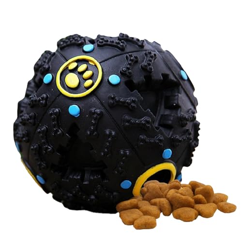 Pawcia Giggle Sound Hundeball Interaktiver Apportierball Für Hunde Mit Sound Hunde-Apportierball-Kauspielzeug Hundeball Leckerli-Spender-Spielzeug Gefülltes Hundefutter Anregendes Hundespielzeug von Generisch