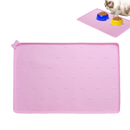 Pet Bowl Matte, Wasserschüsselmatte | Katzen -Placemat | 23,6 x 15,7 Zoll Silikon Nicht rutschfaltbar schnell trocknen Pet Bowl Matte, Wasserschüsselmatte | Katzen -Placemat | 23,6 x 15,7 Zoll Silikon Nicht rutschfaltbar schnell trocknen von Generisch