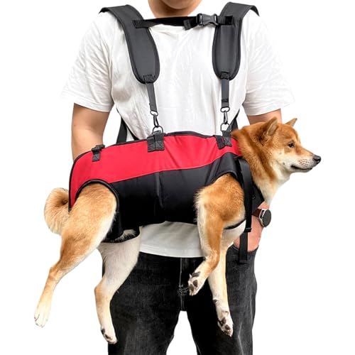 Pet Dog Sling Carrier, Handfree Dog Papoose, Backpack Horizontal Dog Harness Breathable Mesh Bag For Puppy Cat EmergencyDog Backpack For Disabled, Elderly, Mobility Beeinträchtigte Hunde von Generisch