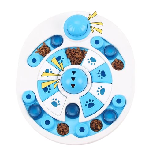 Pet Puzzle Food Plate, Interactive Dog Feeding Bowl, Slow Feeder Dog Bowl, Mental Food Dispenser, Mental Enrichment Food Dispenser Dog Bowl Slow Feeder for Better Digestion and Play von Generisch