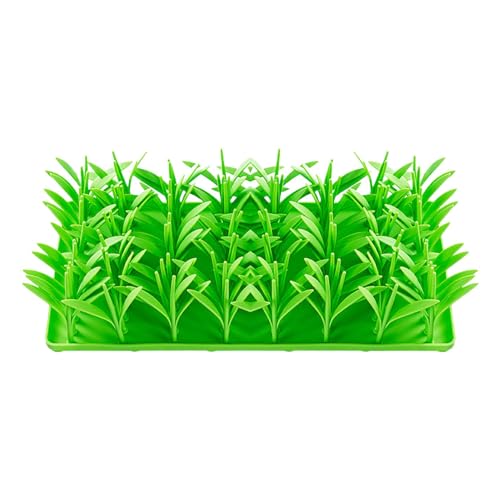 Pet Snuffle Pad – Silikon-Gras-Schnüffel-Pad – Grasmatten für Katzen, Katzen-Futtermatte, rutschfeste Unterseite für große, mittelgroße und kleine Hunderassen von Generisch