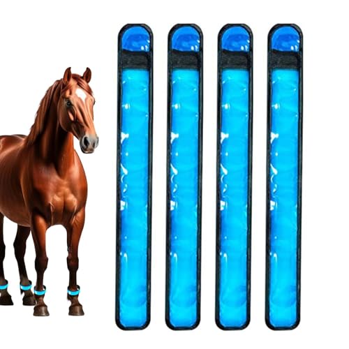 Pferdebeinbänder - 4 -Pack -LED -Hufeisen -Lichtstreifen, Verstellbare Reflektierende LED -Beleuchtungsstreifen, Accessoires Für Sichere Nachtfahrten | Bequeme Passform Für Reitpflege, Rehabili Pferdebeinbänder - 4 -Pack -LED -Hufeisen -Lichtstreifen, Verstellbare Reflektierende LED -Beleuchtungsstreifen, Accessoires Für Sichere Nachtfahrten | Bequeme Passform Für Reitpflege, Rehabili von Generisch