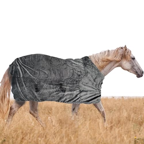 Pferdedecke - Anti -Pill Horse Decke | Fleece Stall Teppich, Pferdes Jersey Kühler Teppich, Standard -Hals Leichtes Horse -Trikotteppich, Pferdesteilendeckung Warm Warmes Pferddecke Für Echtes P von Generisch