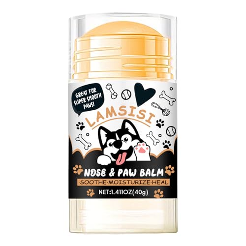Pfotenbalsam - Bio -Füße Balsam, Haustierfeuchtigkeitscreme, Pfotenpflege | Kompakt Natürliche Hydratationsstick Für Geknackte Trockene, Hundepfotenschutz Vor Schnee, Wärme Pfotenbalsam - Bio -Füße Balsam, Haustierfeuchtigkeitscreme, Pfotenpflege | Kompakt Natürliche Hydratationsstick Für Geknackte Trockene, Hundepfotenschutz Vor Schnee, Wärme von Generisch
