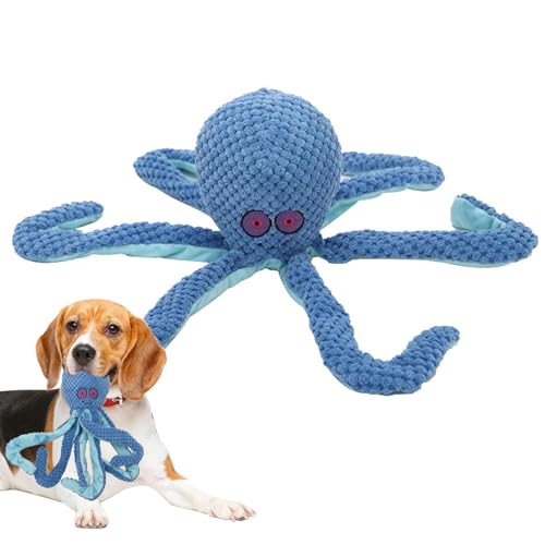 Plüsch Hundespielzeug Mit Quietsche - Oktopus Form Gefülltes Robustes Welpen Spielzeug,Spiel- und Kauartikel für Haustiere - Indoor Outdoor Wohnzimmer Garten Schlafzimmer Plüsch Hundespielzeug Mit Quietsche - Oktopus Form Gefülltes Robustes Welpen Spielzeug,Spiel- und Kauartikel für Haustiere - Indoor Outdoor Wohnzimmer Garten Schlafzimmer von Generisch
