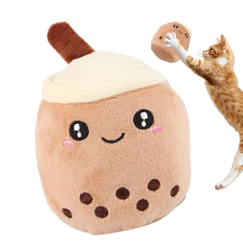 Plüsch-Milchtee-Spielzeug,Cartoon-Plüsch-Milchtee-Puppe | Plüsch-Bubble-Tee-Spielzeug,Cartoon weiche süße Plüschtiere, einzigartiges kleines Katzenspielzeug, Katzenstofftierspielzeug für Hund, Haustie Plüsch-Milchtee-Spielzeug,Cartoon-Plüsch-Milchtee-Puppe | Plüsch-Bubble-Tee-Spielzeug,Cartoon weiche süße Plüschtiere, einzigartiges kleines Katzenspielzeug, Katzenstofftierspielzeug für Hund, Haustie von Generisch