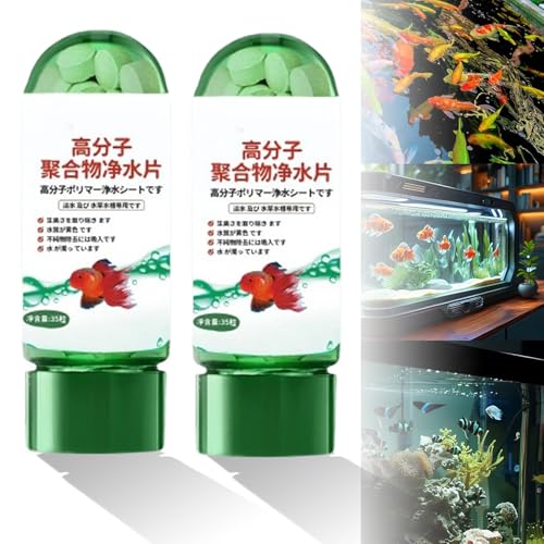 Powerful Aquarium Water Purification Tablet, Portable Aqua Water Purification Tablets, Water Purification Tablets for Fish Tank, 2025 New Aqua Safe for Fish Tank (2) von Generisch