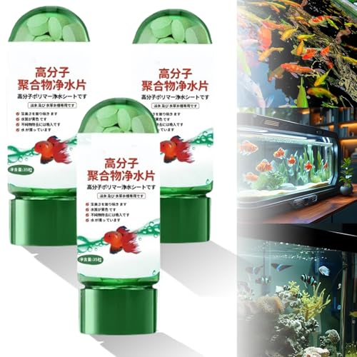 Powerful Aquarium Water Purification Tablet, Portable Aqua Water Purification Tablets, Water Purification Tablets for Fish Tank, 2025 New Aqua Safe for Fish Tank (3) von Generisch