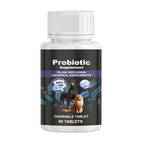 Probiotika-Kauartikel Für Hunde – Verdauungsergänzungsmittel Für Katzen | Linderung Der Verdauungshilfe | 120 Stück Kautabletten Für Haustiere, Lindern Verdauungsbeschwerden Und Verbessern Die Gesundh von Generisch