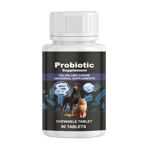 Probiotische Nahrungsergänzungsmittel für Hunde, Nahrungsergänzungsmittel für die Verdauungsgesundheit von Hunden | Relief-Verdauungshilfe | 120 Stück Kautabletten für Haustiere, lindern Verdauungsbes von Generisch