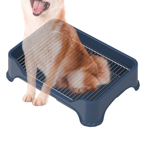 Puppy Dog Toilet, Dog Potty Training Tray Stainless Steel Dog Toilet, Potty Tray For Dogs, Mesh Dog Potty, Portable Dog Toilet, Anti-Stepping Pee Pad, Dog Potty With Fence, Small Dog Potty Tray von Generisch