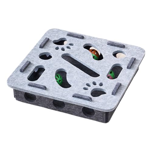 Puzzles for Cats, Cat Enrichment Toys, Puzzle Box Mind Game, Sensory Activity, Mental Stimulation, Boredom Exercise, 11.81x11.81x2.95 Inches, Gray Color, 1 Piece Puzzles for Cats, Cat Enrichment Toys, Puzzle Box Mind Game, Sensory Activity, Mental Stimulation, Boredom Exercise, 11.81x11.81x2.95 Inches, Gray Color, 1 Piece von Generisch
