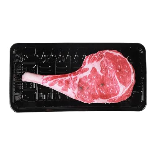Quietschspielzeug für Hunde, Steak-Design, Zahnreinigungspuppe für Welpen, robust, bissfest, Apportierspielzeug für mittelgroße und große Welpen Quietschspielzeug für Hunde, Steak-Design, Zahnreinigungspuppe für Welpen, robust, bissfest, Apportierspielzeug für mittelgroße und große Welpen von Generisch