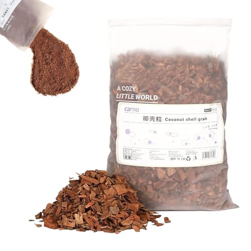 RERBIL -Bettzeug - Kokoshülsenbett, Echsen -Terrarium -Substrat | Loose Coco Chip -Substrat, Coco -Chip -Reptilienbettwäsche, Wärmeabteilung, Gehäuse Habitatdekor Für Rennmeldungen, Geruchskontrolle von Generisch