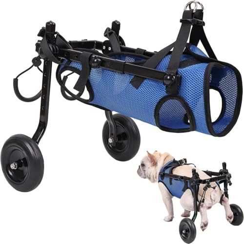 Räder Hunderollstuhl für Hinterbeine Hunderollstuhl für Hinterbeine Hunderollstuhl Hunderollstuhl für Hinterbeine Hunderollstuhl für Hinterbeine groß Gummimatten Hund (Black, One Size) von Generisch