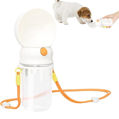 Reise-Wasserflasche für Hunde, tragbarer Reise-Wasserspender, auslaufsicher, 360 ml, Haustier-Trinker, Hundenapf, Welpen-Wasserspender für Spaziergänge im Freien von Generisch