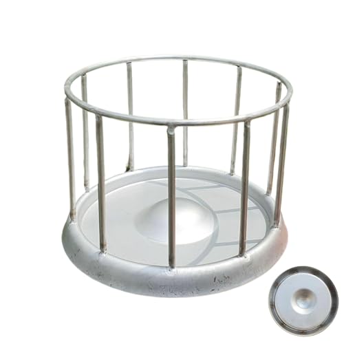 Reptile Food Dish, Stainless Steel Tray, Tortoise and Bearded Dragon Bowl, Rust-Proof Pet Dispenser, Habitat Accessories for Terrarium, 2.95x2.48 Inches (S) & 4.53x3.07 Inches (M) von Generisch