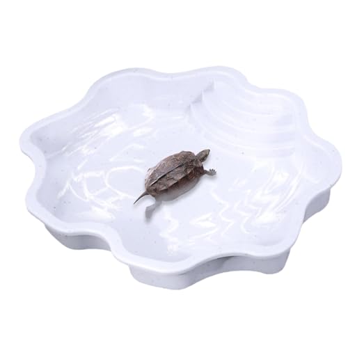 Reptilien-Badebecken, Reptilien-Wasserschale,Badewanne Für Schildkröten Mit Großem Fassungsvermögen | Eidechsen-Lebensraum Mit -Rampe, Schildkröten-Futternapf Für Kleine Geckos, Schildkröten Reptilien-Badebecken, Reptilien-Wasserschale,Badewanne Für Schildkröten Mit Großem Fassungsvermögen | Eidechsen-Lebensraum Mit -Rampe, Schildkröten-Futternapf Für Kleine Geckos, Schildkröten von Generisch