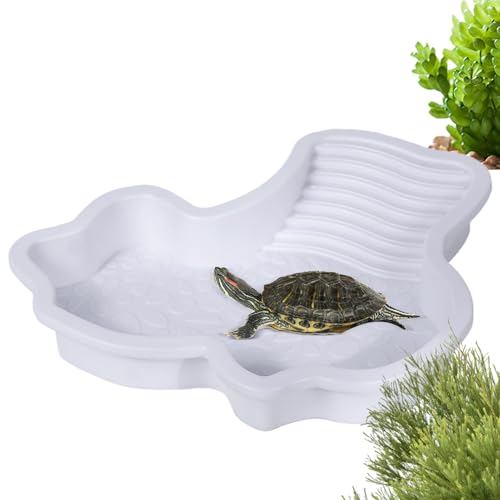 Reptilien Badebecken | Wasserschale Futterbecken Reptilienbad mit Sonnenplateau | Badebecken mit Rampe, Aquarium Dekoration Haustierzubehör, Futternapf für Amphibien, Echsen und Schlangen Reptilien Badebecken | Wasserschale Futterbecken Reptilienbad mit Sonnenplateau | Badebecken mit Rampe, Aquarium Dekoration Haustierzubehör, Futternapf für Amphibien, Echsen und Schlangen von Generisch