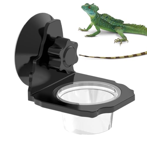 Reptilien Futterspiegel, Reptilien Wasserschale, Saugnapf-Futterschale Terrarium Schale Zubehör Für Schlange Echse Reptilien Futterspiegel, Reptilien Wasserschale, Saugnapf-Futterschale Terrarium Schale Zubehör Für Schlange Echse von Generisch