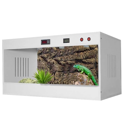 Reptilien-Habitat-Tank hoch und breit für Eidechse, Gecko, Schlange, Bartagame, großes Terrarium, Gehege-Set mit Zubehörpaket von Generisch