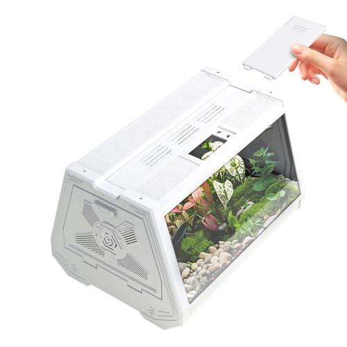 Reptilienkäfig – Futterbox für Reptilien, 27 x 19 x 19 cm, praktisches Aquarium, Laufstall, Belüftung, Futter-Aquarium, tragbarer Lebensraum, ausbruchsicher, für Spinnen, Tiere, Schlangen, Schnecken Reptilienkäfig – Futterbox für Reptilien, 27 x 19 x 19 cm, praktisches Aquarium, Laufstall, Belüftung, Futter-Aquarium, tragbarer Lebensraum, ausbruchsicher, für Spinnen, Tiere, Schlangen, Schnecken von Generisch