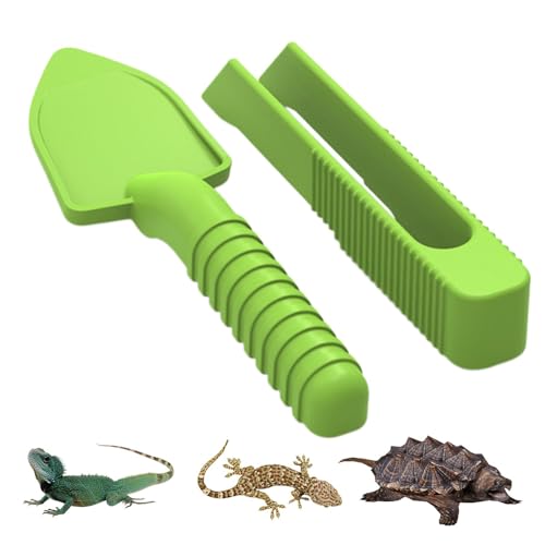 Reptilienzange, Eidechsen-Futterzange, Reptilien-Futterset für Haustierbox-Reinigung, Bett-Eckschaufel für Schildkröten, Geckos von Generisch